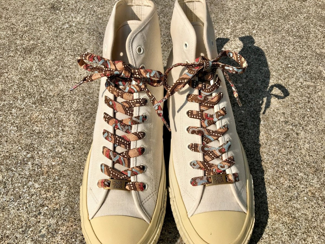 着物靴紐 和柄シューレース 23-003K - shoeface - shoelace